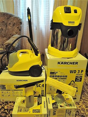 Парогенераторы и пылесосы Karcher